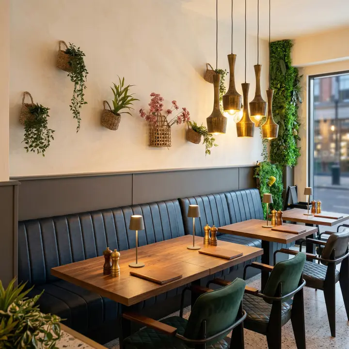 Moderner Innenraum von Sorry Mama in der Kölner Innenstadt – ideal für den Business Lunch